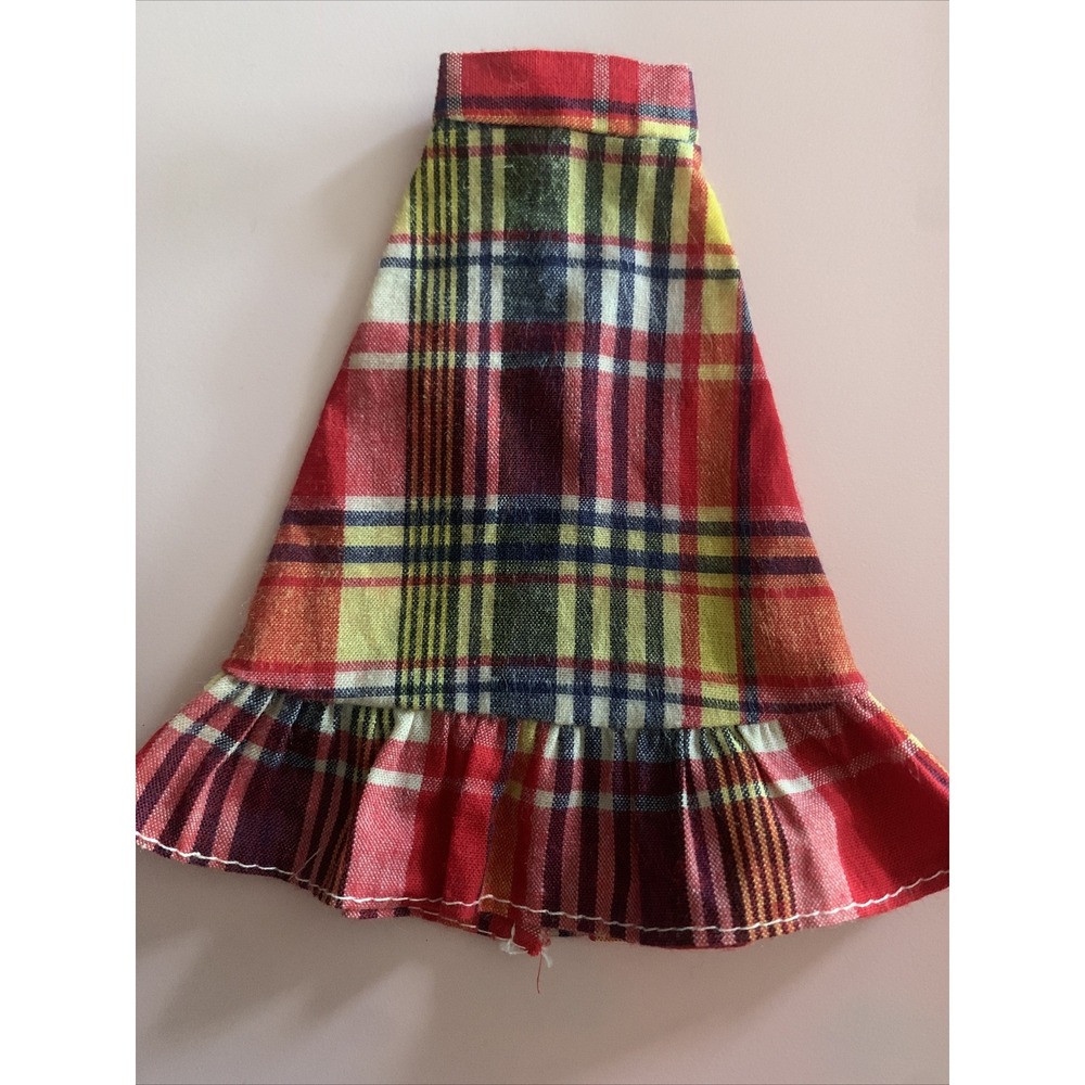 Vintage Superstar Barbie Best Buy Skirt rare plaid